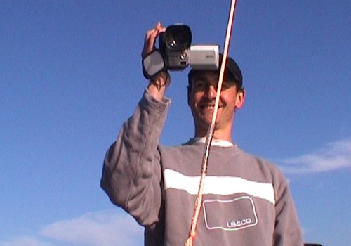 Crew member en cameraman Dennis Bijkerk